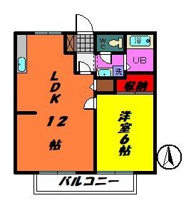 エーデルハイムBの間取り写真