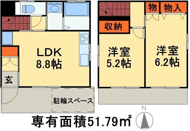 旭町7丁目戸建の間取り写真