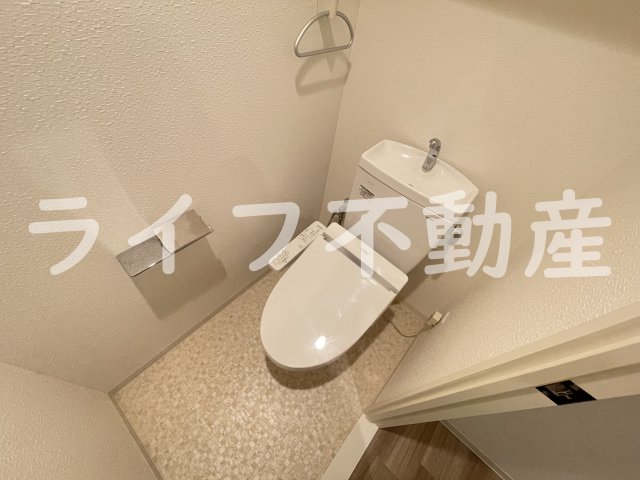 トイレ　ゆったりとした空間のトイレです