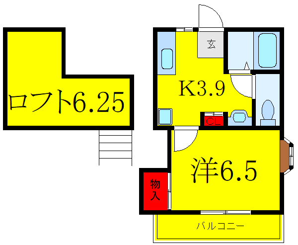東武東上線 東武練馬駅 徒歩16分 2階建 築22年の間取り写真