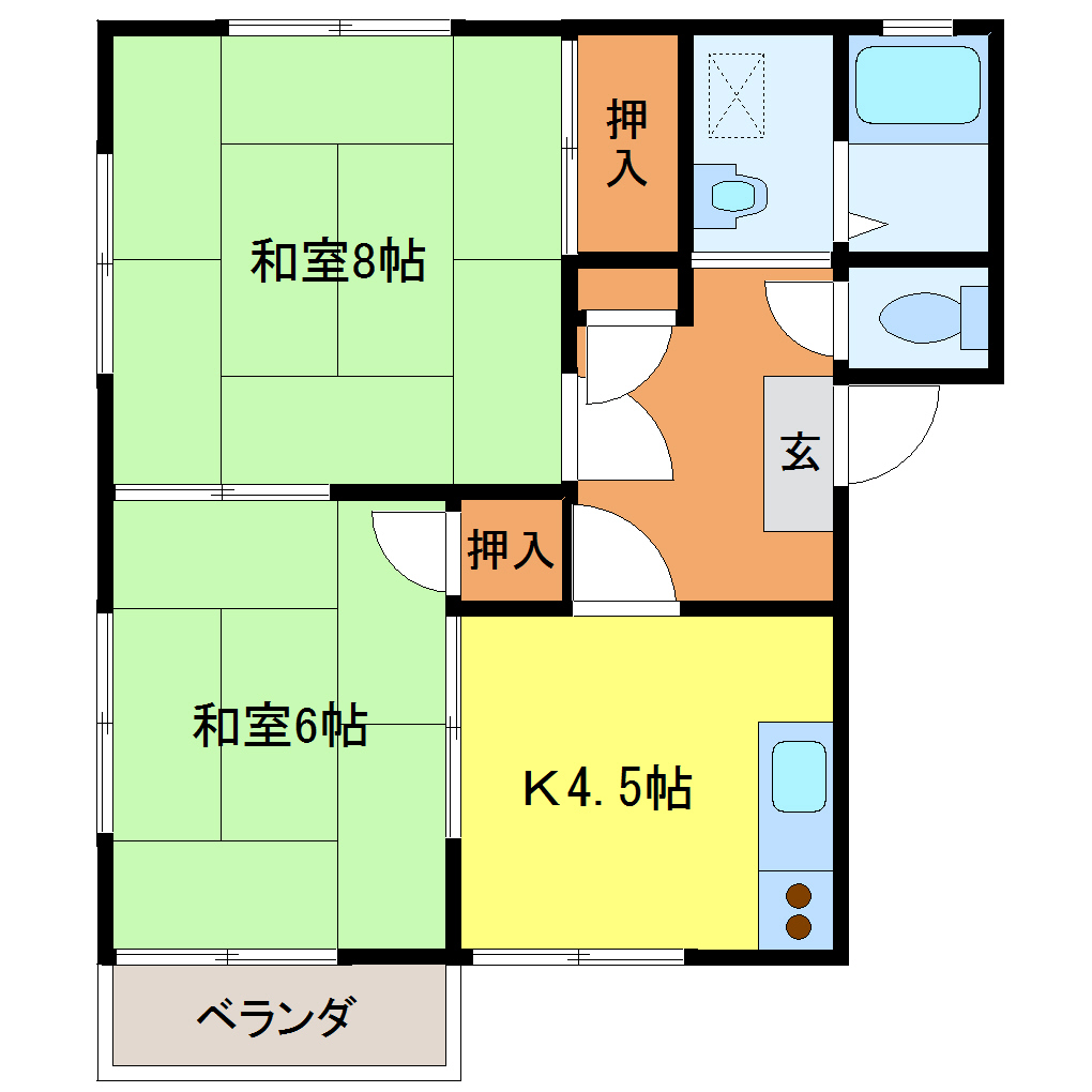 ハイツサカヨリの間取り