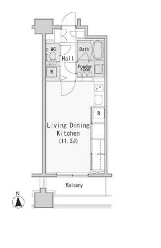 レジディア西麻布の間取り