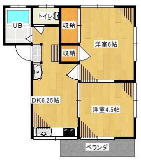 東武野田線 岩槻駅 徒歩9分 3階建 築33年の間取り写真