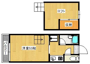 パピヨン２の間取り