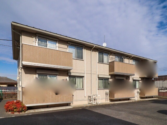 栃木市大平町西水代のアパートの建物外観