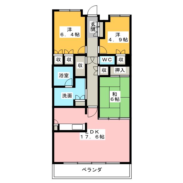 【レザンドール東山元町の間取り】