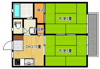 パナハイツアインの間取り