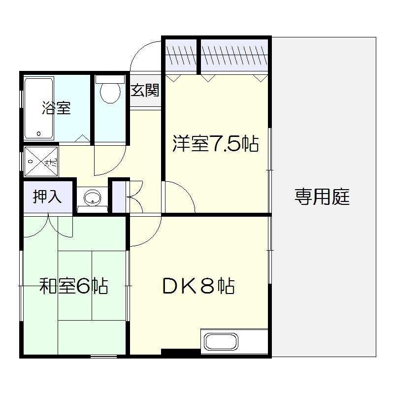 フラリッシュ紫原の間取り