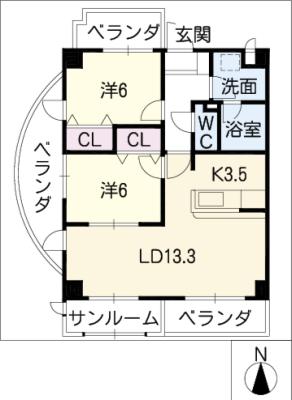 ＦＯＲＭ　ＧＰ　ＮＯＲＴＨの間取り