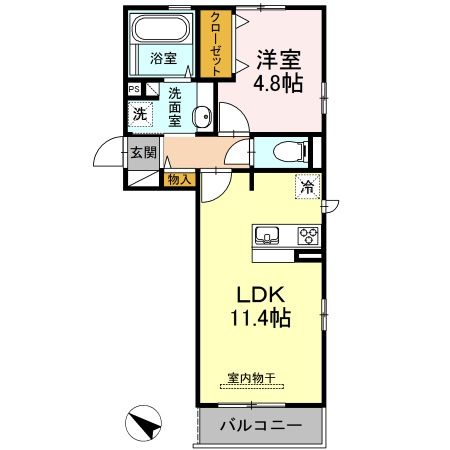 ヴィルセイン 潮彩　B棟の間取り