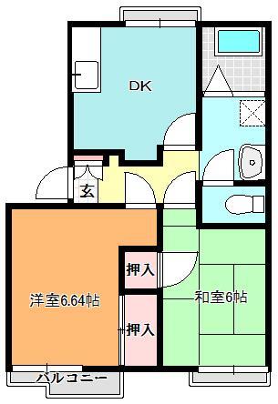 カーサエレナ　Ｂの間取り