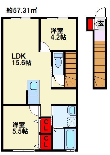 Legendハイム F棟の間取り