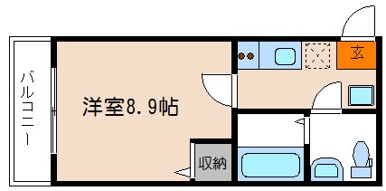 フラッティ智恵光院の間取り