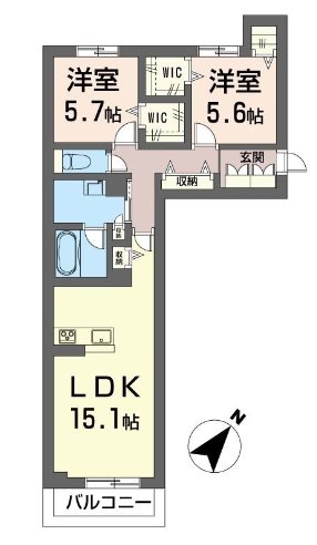 シャーメゾン北上尾の間取り