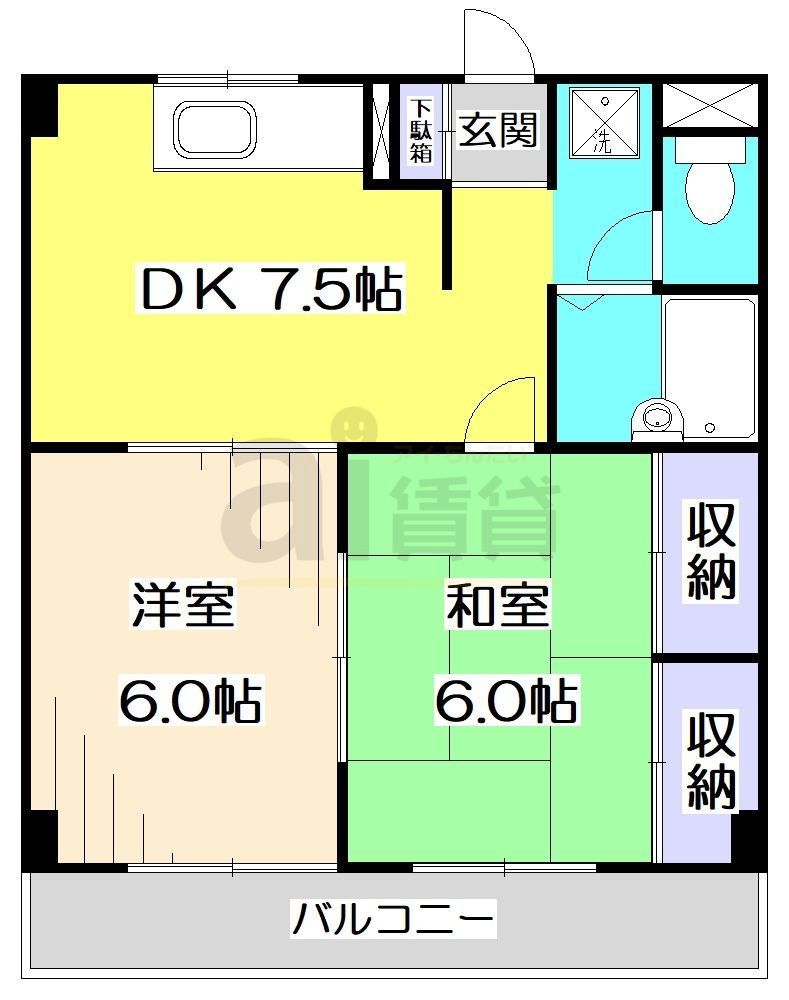 【練馬区大泉町のアパートの間取り】