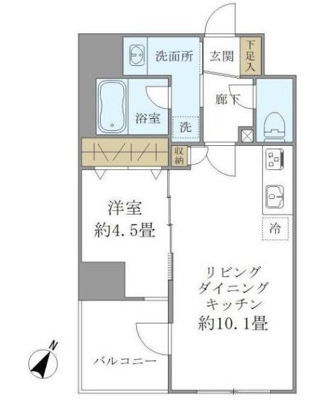 パインステージ白金高輪の間取り