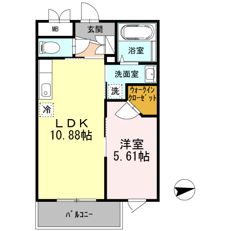 ナチュール浜田山の間取り