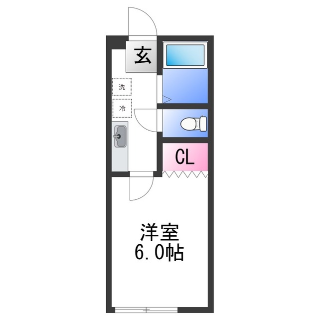 和歌山市直川のアパートの間取り