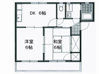 エスポワールフジ　Ａ棟の間取り