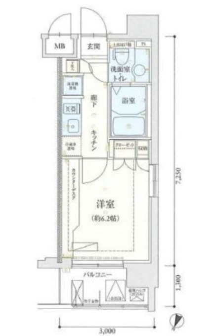 リヴシティ横濱弘明寺の間取り