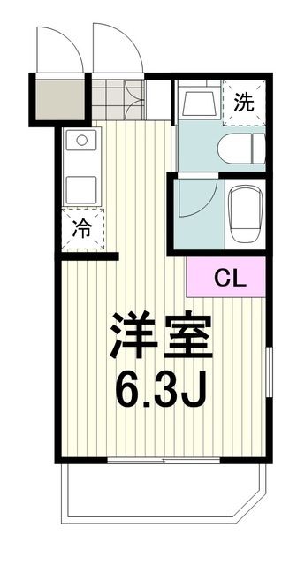 【横浜市青葉区荏田町のマンションの間取り】