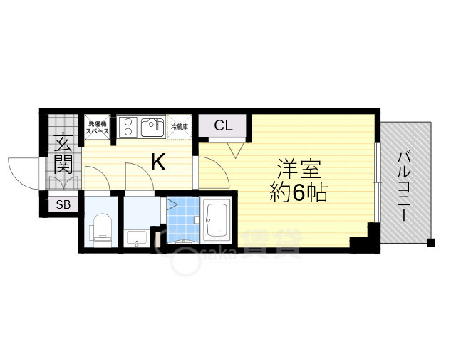 プレサンス新大阪ストリームの間取り