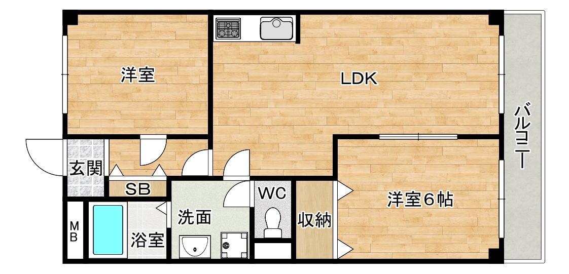 浅井マンションの間取り