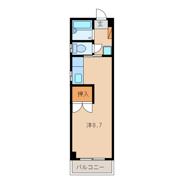 西尾市寄住町のマンションの間取り