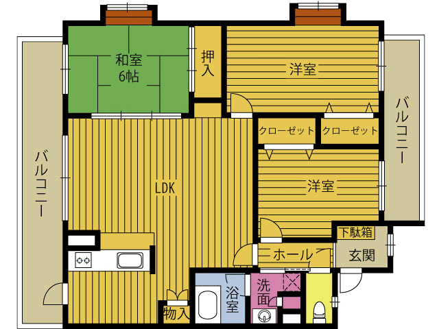 スカイシティ２１の間取り