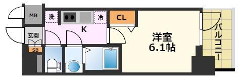 プレサンス名古屋菊井セルカの間取り