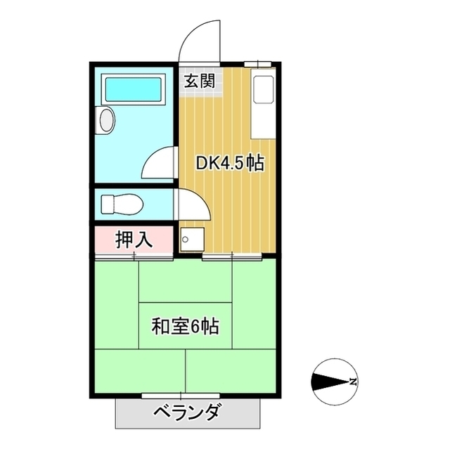 ハイツ下山の間取り