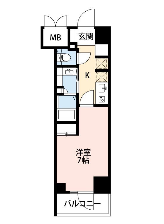 千葉市美浜区高洲のマンションの間取り