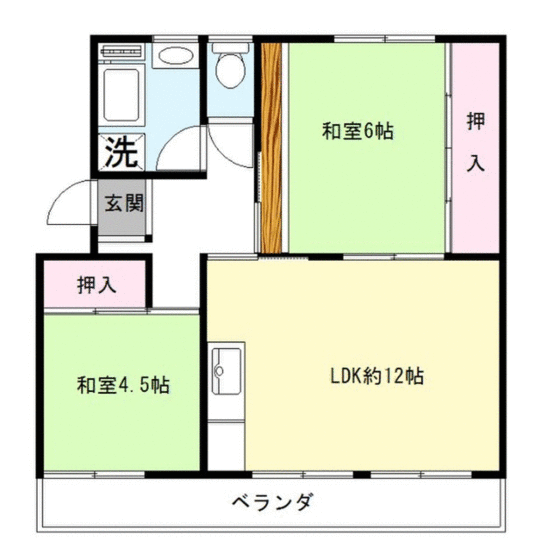 東逗子第二団地１４号棟の間取り