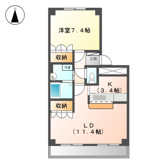 ステイタカダの間取り