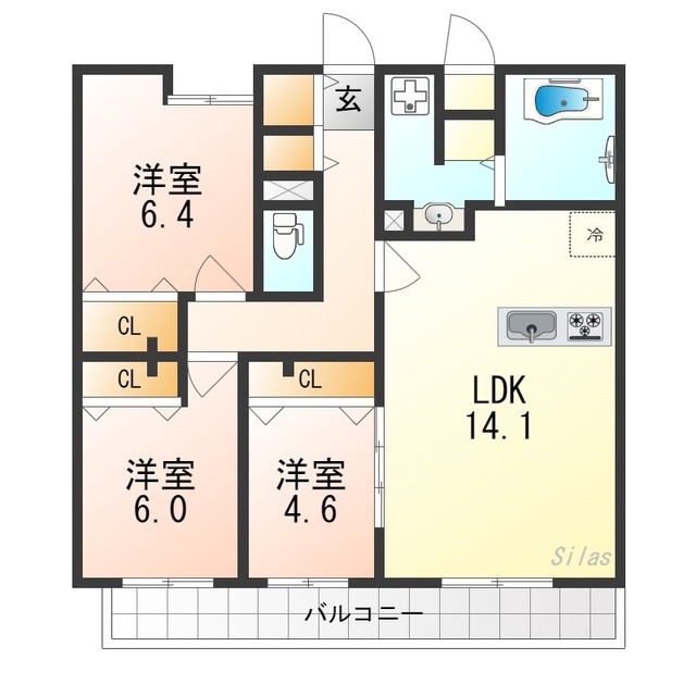 （仮称）上賀茂東上段町プロジェクトの間取り