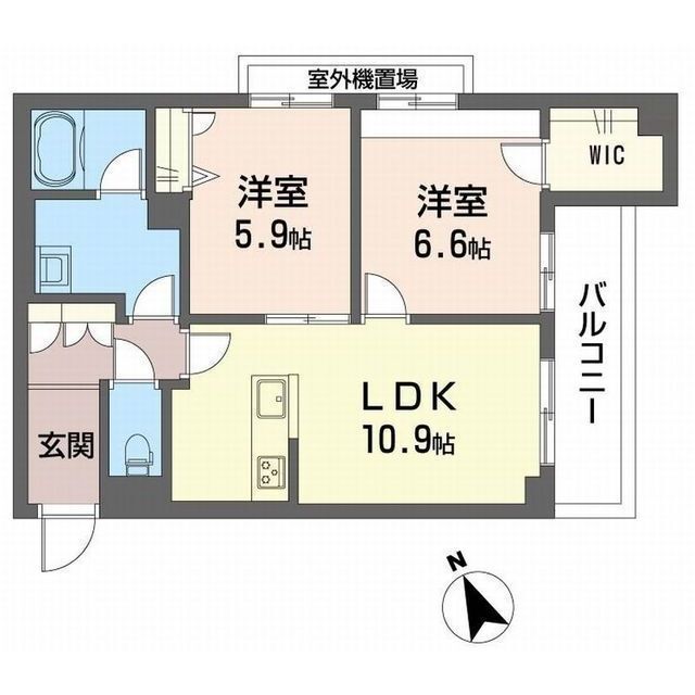 シャーメゾン洲崎町（仮）の間取り