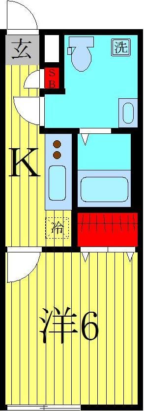 ララフラッツ　柏　藤心の間取り