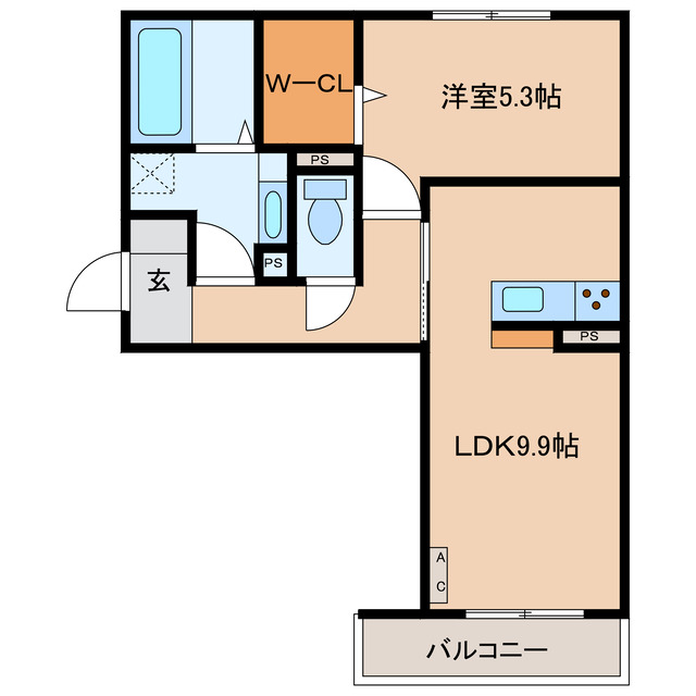 D-room天満町（仮）の間取り