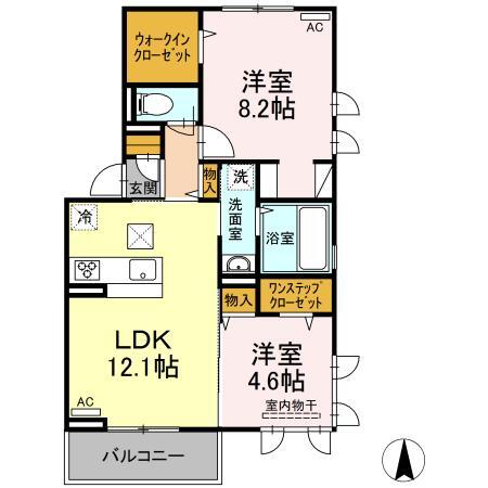 プレジデント持田　Ｂ棟の間取り