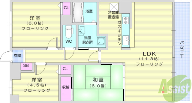 ロワールT・Nの間取り