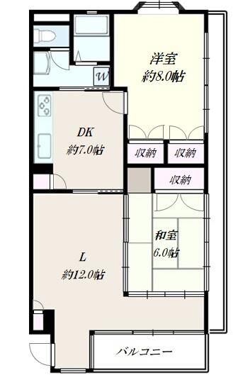 さいたま市北区東大成町のマンションの間取り