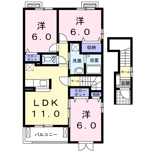 サニープラシードIIの間取り