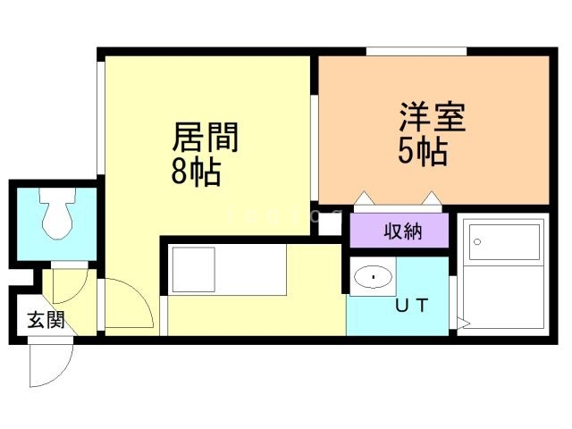 札幌市東区北三十条東のアパートの間取り