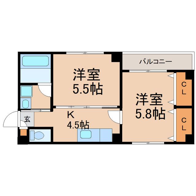 江戸川区小松川のマンションの間取り