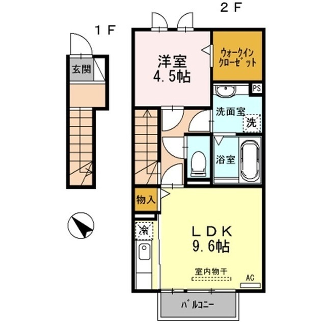 エスポワール岡宮の間取り