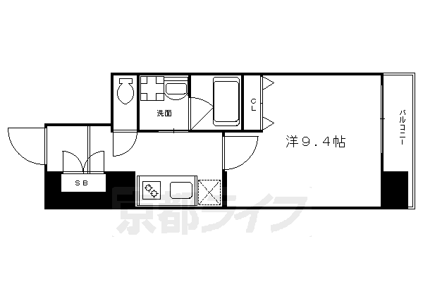 アスヴェル京都市役所前IIIの間取り