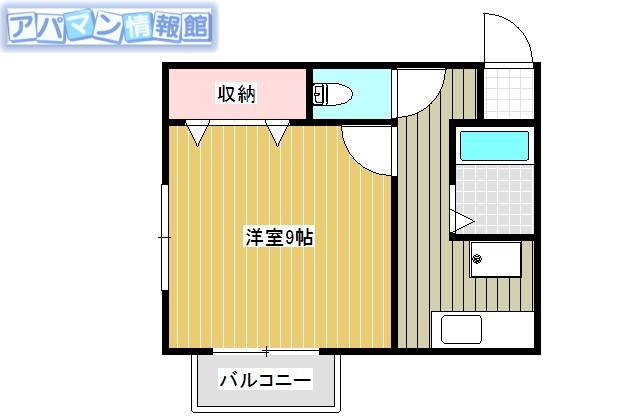 新潟市西区真砂のアパートの間取り