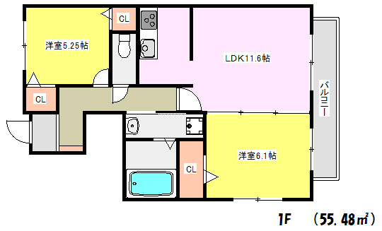 フィカーサ大久保の間取り