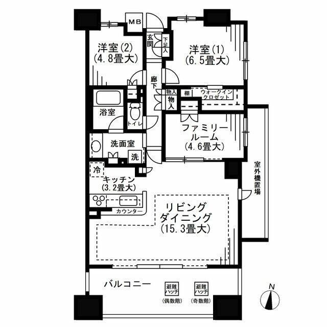 ブランズ亀有の間取り