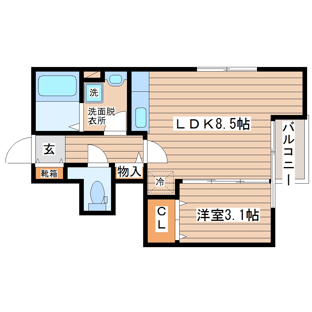 Cadog河原町の間取り